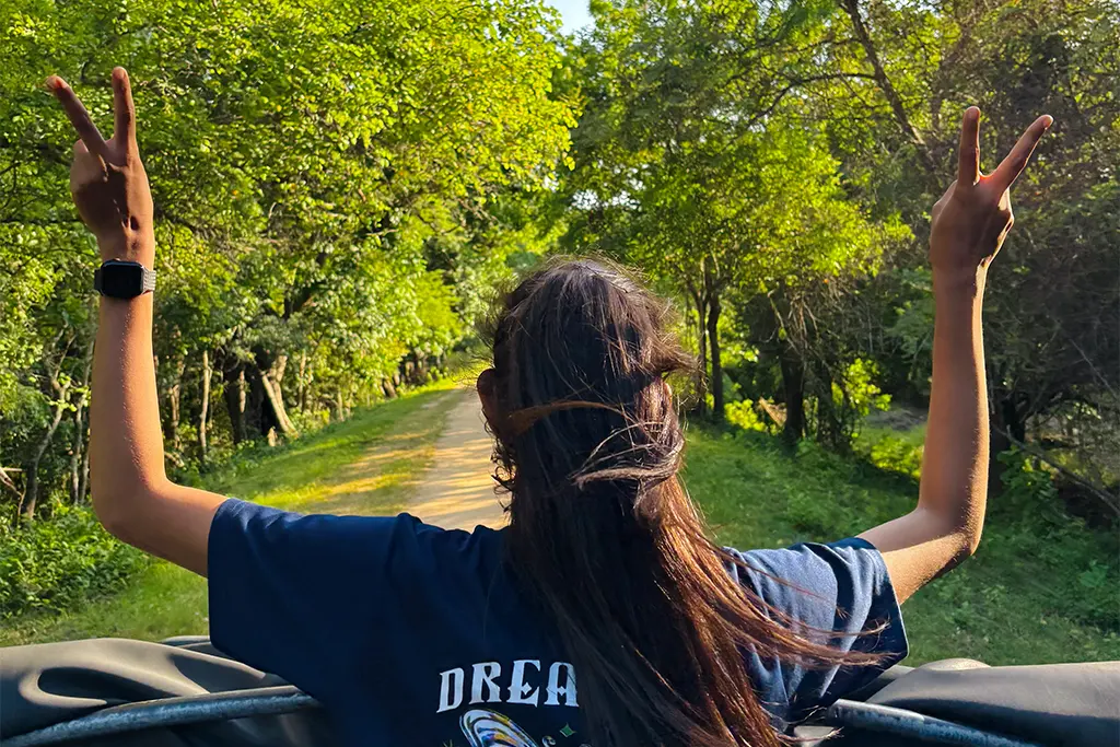 Habarana jeep safari tour guide leading adventure in Sri Lanka